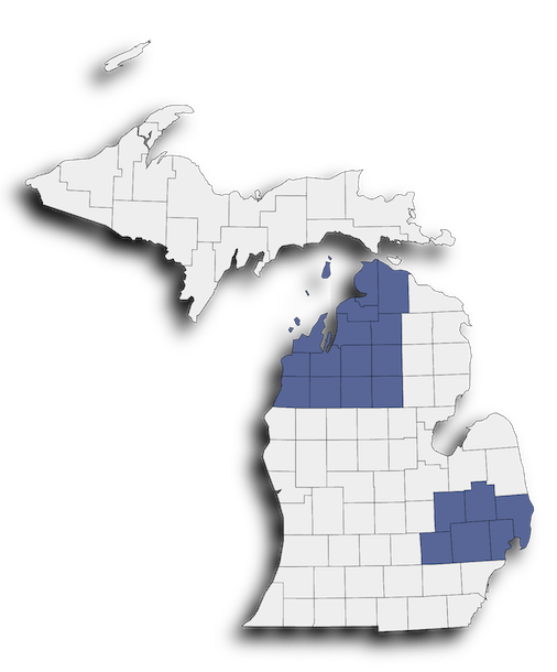 Michigan Map Chart